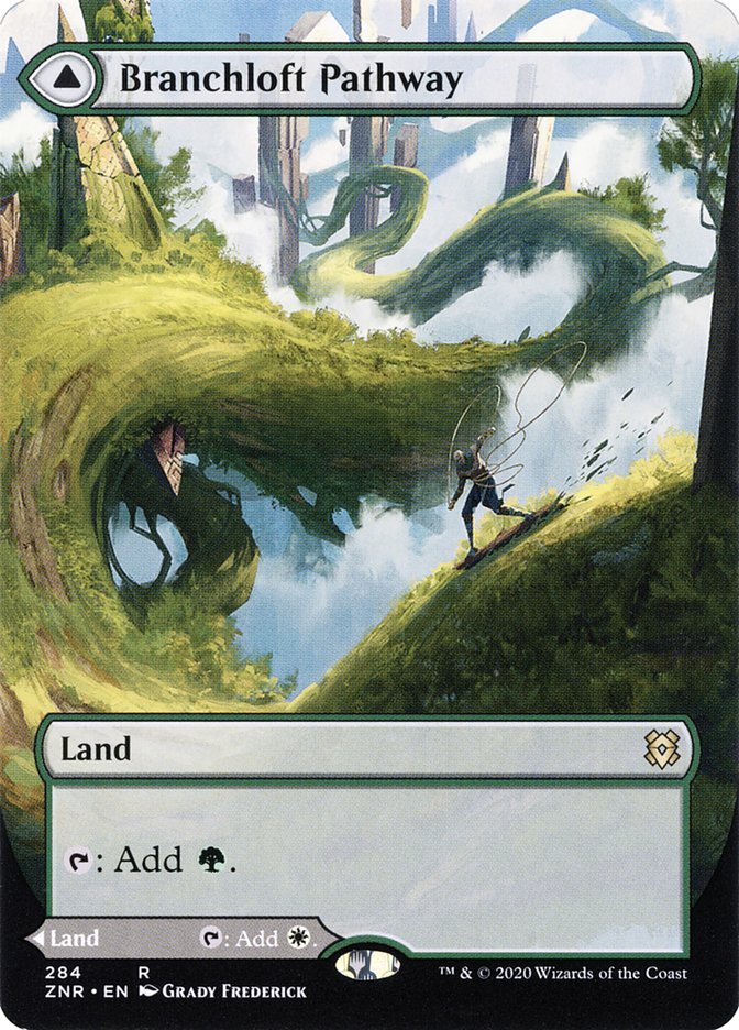 Branchloft Pathway // Boulderloft Pathway (Borderless Alternate Art) [Zendikar Rising] | The CG Realm