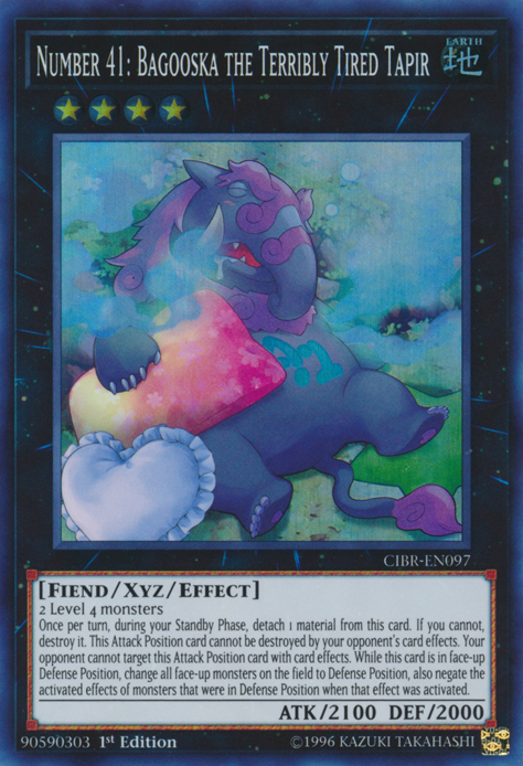 Number 41: Bagooska the Terribly Tired Tapir [CIBR-EN097] Super Rare | The CG Realm