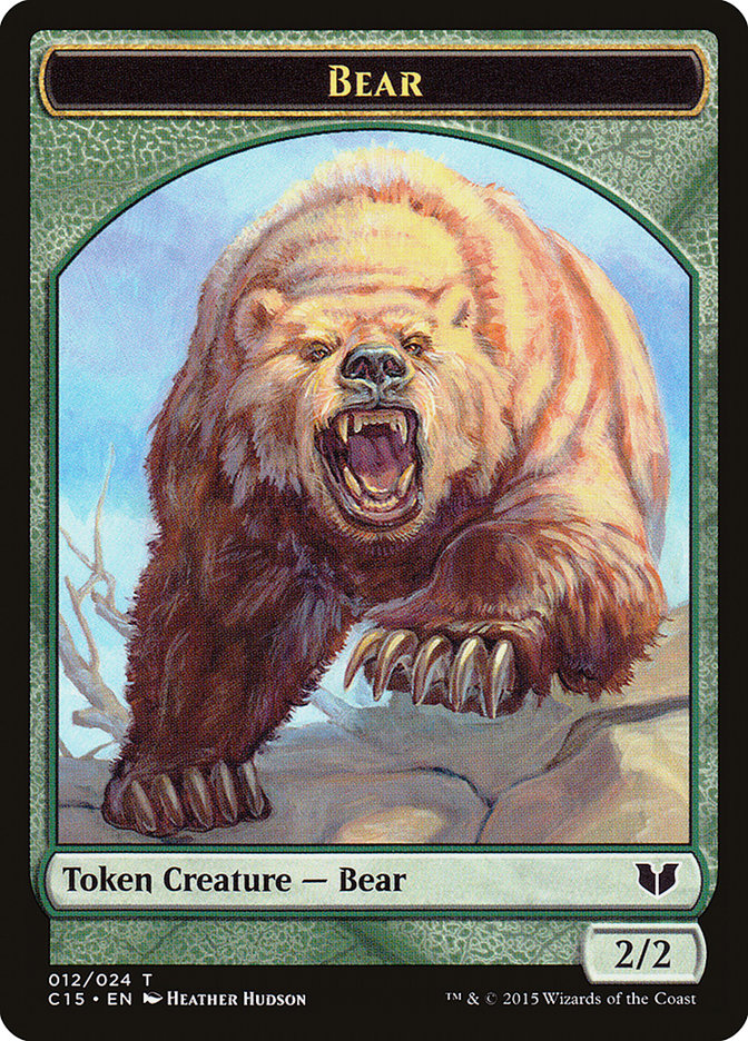 Bear // Spider Double-Sided Token [Commander 2015 Tokens] | The CG Realm