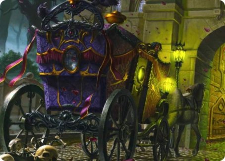 Honeymoon Hearse Art Card [Innistrad: Crimson Vow Art Series] | The CG Realm