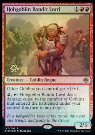 Hobgoblin Bandit Lord [Dungeons & Dragons: Adventures in the Forgotten Realms Prerelease Promos] | The CG Realm