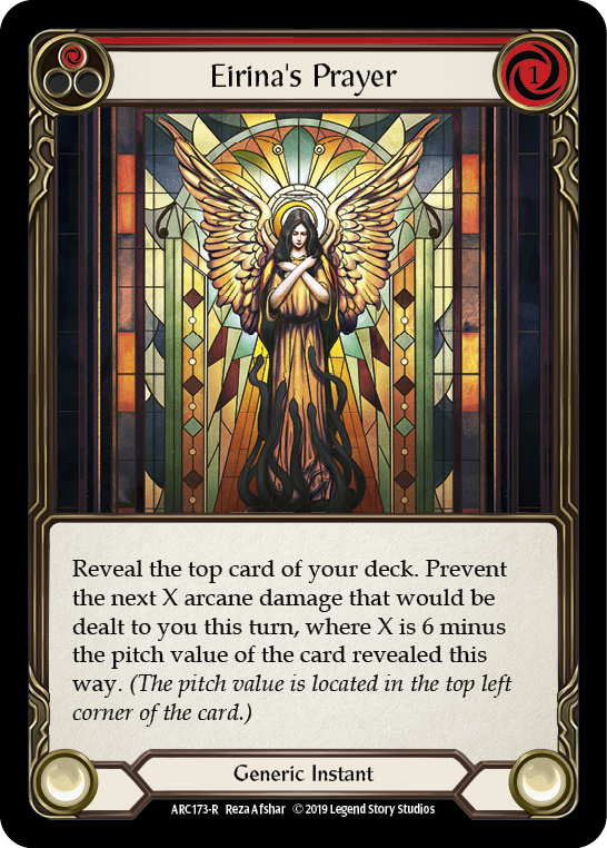 Eirina's Prayer (Red) [ARC173-R] (Arcane Rising)  1st Edition Normal | The CG Realm