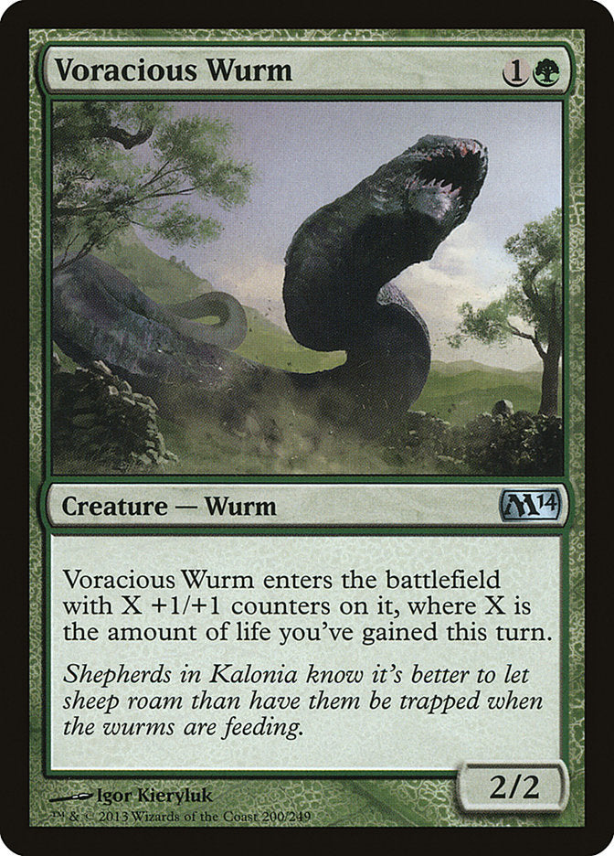 Voracious Wurm [Magic 2014] | The CG Realm