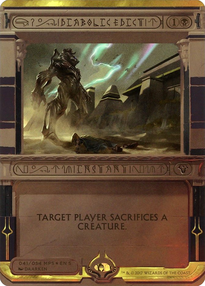 Diabolic Edict (Invocation) [Amonkhet Invocations] | The CG Realm