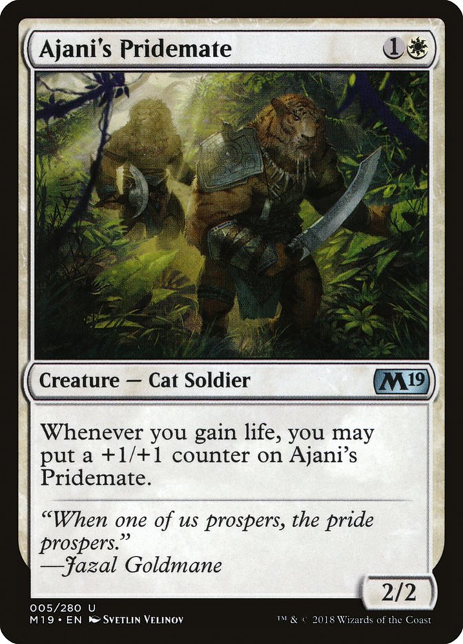 Ajani's Pridemate [Core Set 2019] | The CG Realm