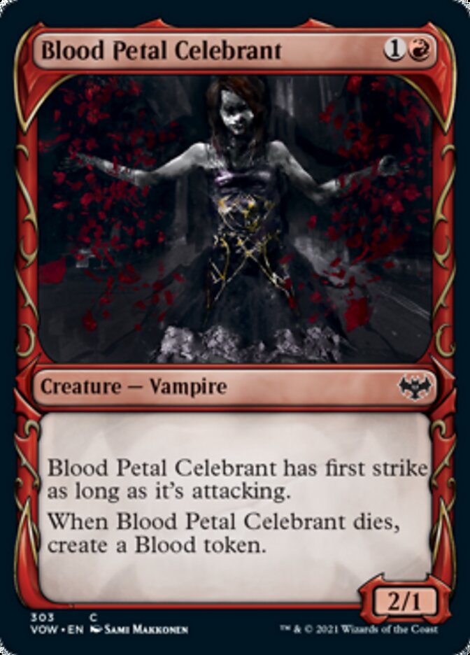 Blood Petal Celebrant (Showcase Fang Frame) [Innistrad: Crimson Vow] | The CG Realm