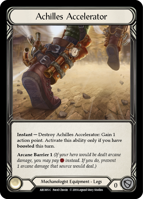 Achilles Accelerator [ARC005-C] (Arcane Rising)  1st Edition Cold Foil | The CG Realm