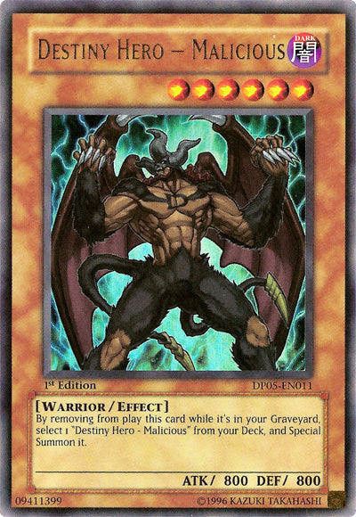 Destiny Hero - Malicious [DP05-EN011] Ultra Rare | The CG Realm