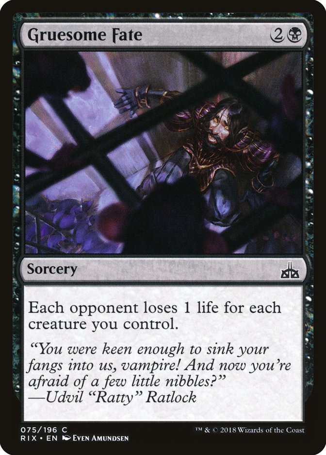 Gruesome Fate [Rivals of Ixalan] | The CG Realm