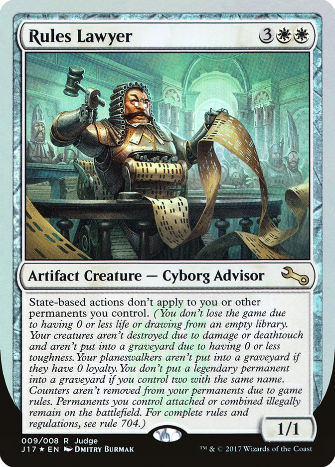 Rules Lawyer [Judge Gift Cards 2017] | The CG Realm