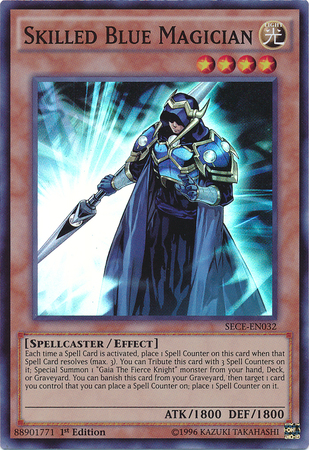Skilled Blue Magician [SECE-EN032] Super Rare | The CG Realm