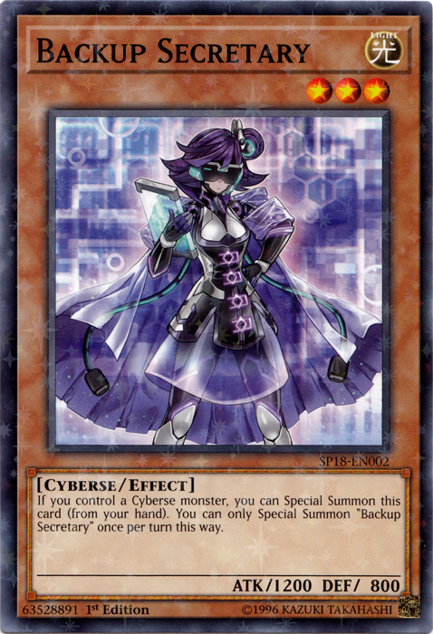 Backup Secretary [SP18-EN002] Starfoil Rare | The CG Realm