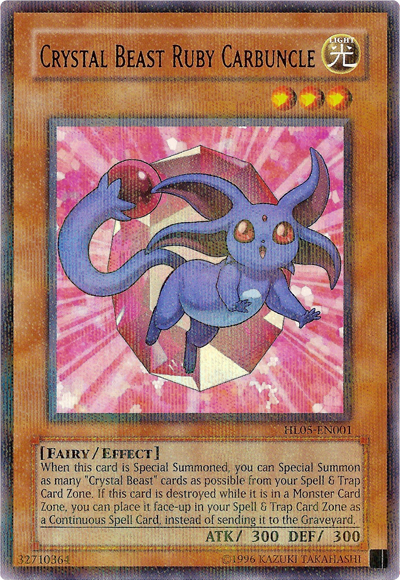 Crystal Beast Ruby Carbuncle [HL05-EN001] Parallel Rare | The CG Realm