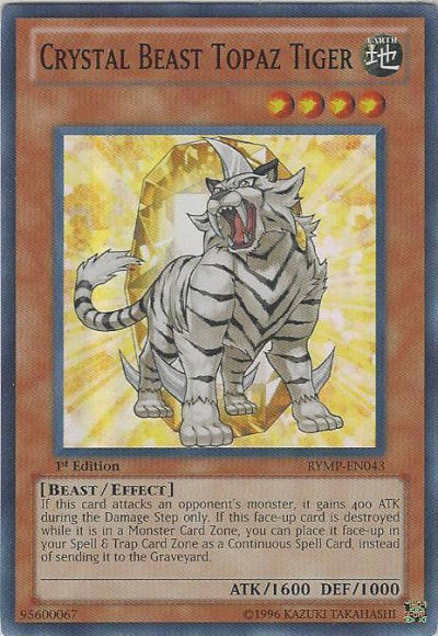 Crystal Beast Topaz Tiger [RYMP-EN043] Super Rare | The CG Realm