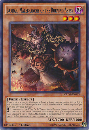 Barbar, Malebranche of the Burning Abyss [CROS-EN083] Rare | The CG Realm