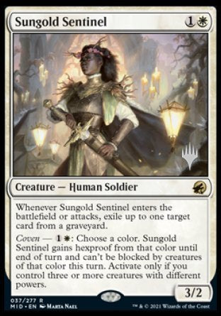 Sungold Sentinel (Promo Pack) [Innistrad: Midnight Hunt Promos] | The CG Realm