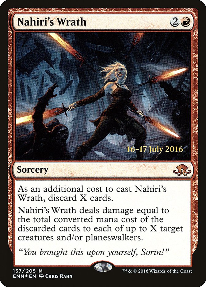 Nahiri's Wrath (Prerelease) [Eldritch Moon Promos] | The CG Realm