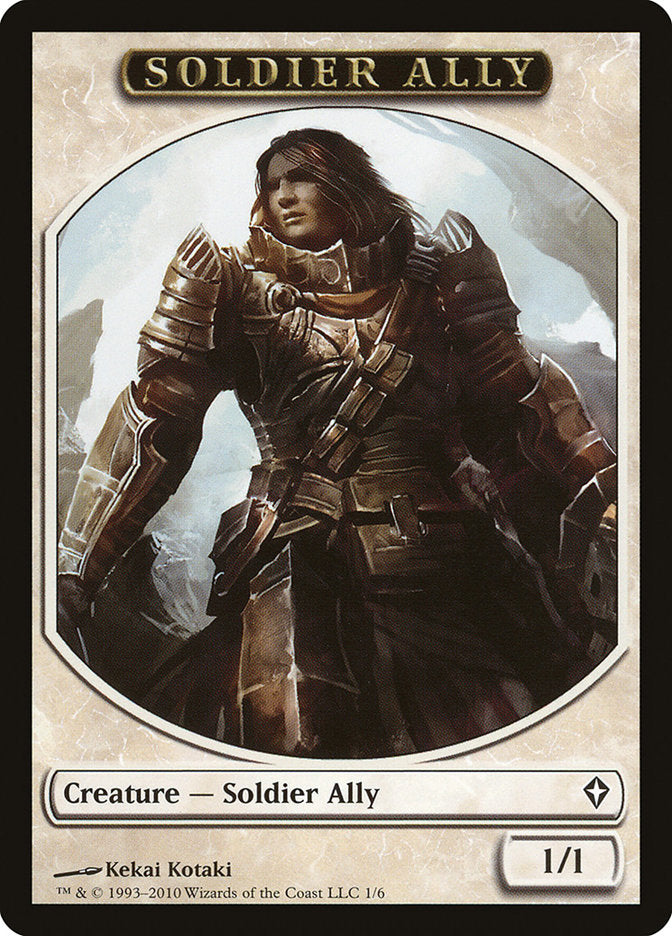 Soldier Ally Token [Worldwake Tokens] | The CG Realm
