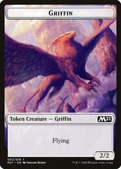 Dog // Griffin Double-Sided Token [Core Set 2021 Tokens] | The CG Realm