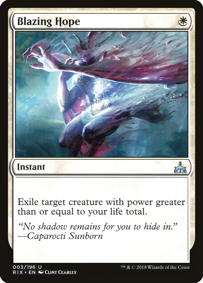 Blazing Hope [Rivals of Ixalan] | The CG Realm