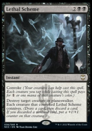 Lethal Scheme (Promo Pack) [Streets of New Capenna Commander Promos] | The CG Realm