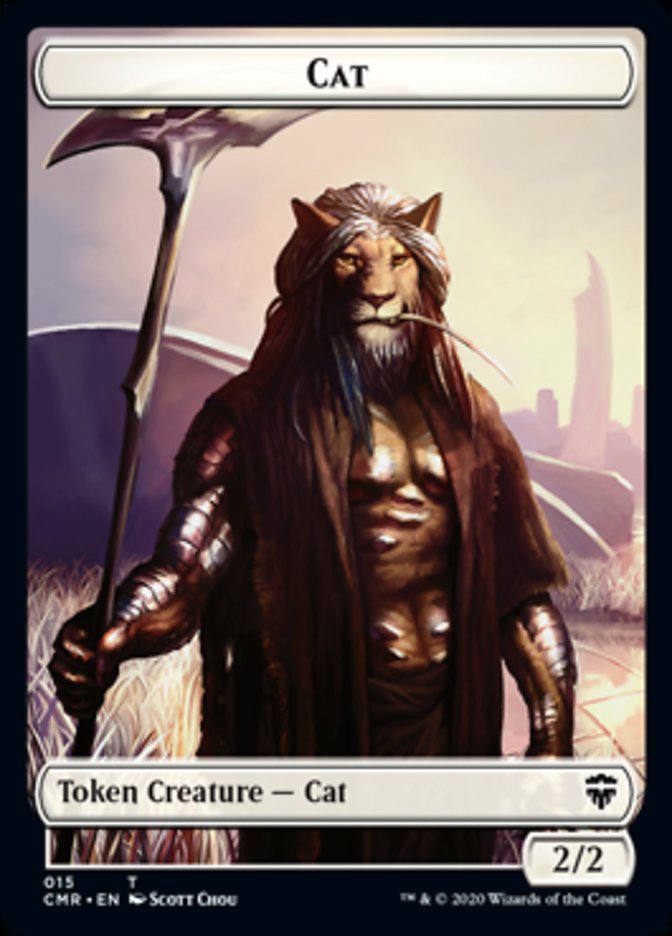 Cat // Soldier Double-Sided Token [Commander Legends Tokens] | The CG Realm