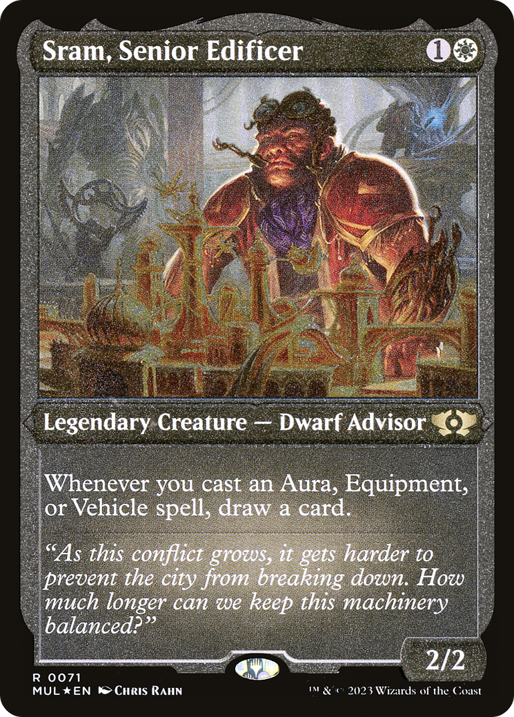 Sram, Senior Edificer (Foil Etched) [Multiverse Legends] | The CG Realm