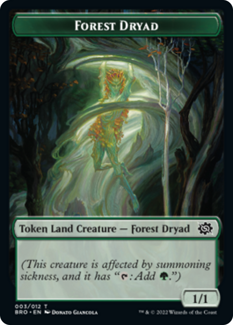 Forest Dryad Token [The Brothers' War Tokens] | The CG Realm