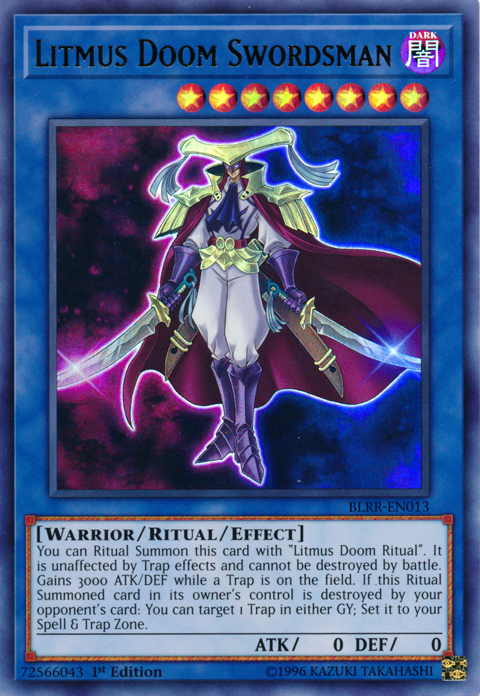 Litmus Doom Swordsman [BLRR-EN013] Ultra Rare | The CG Realm