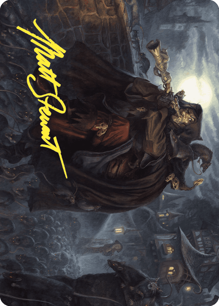 Totentanz, Swarm Piper Art Card (Gold-Stamped Signature) [Wilds of Eldraine Art Series] | The CG Realm