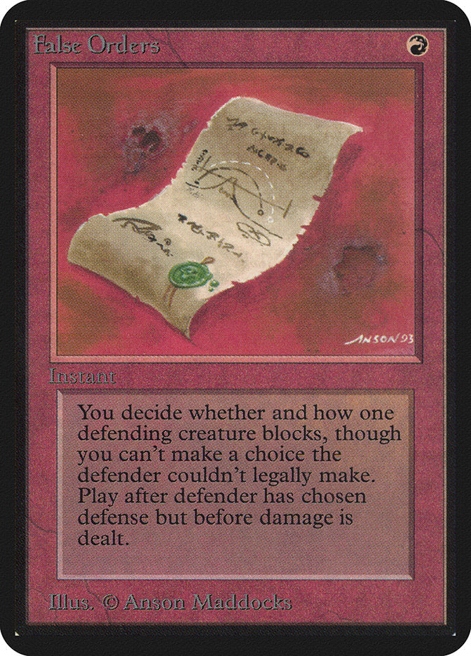 False Orders [Alpha Edition] | The CG Realm