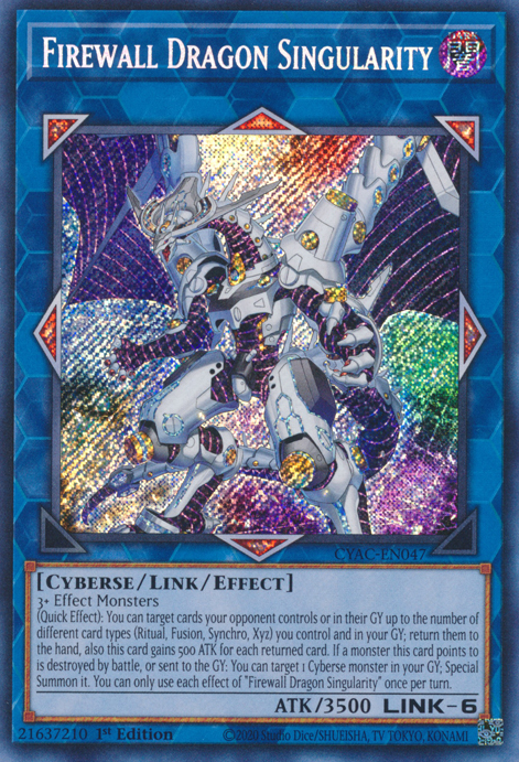 Firewall Dragon Singularity [CYAC-EN047] Secret Rare | The CG Realm