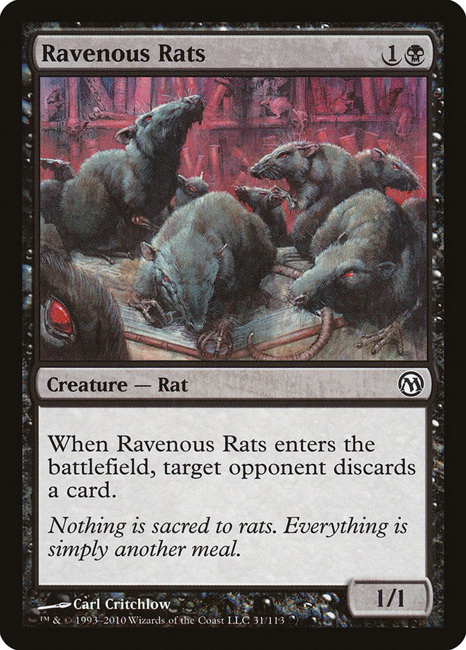 Ravenous Rats [Duels of the Planeswalkers] | The CG Realm