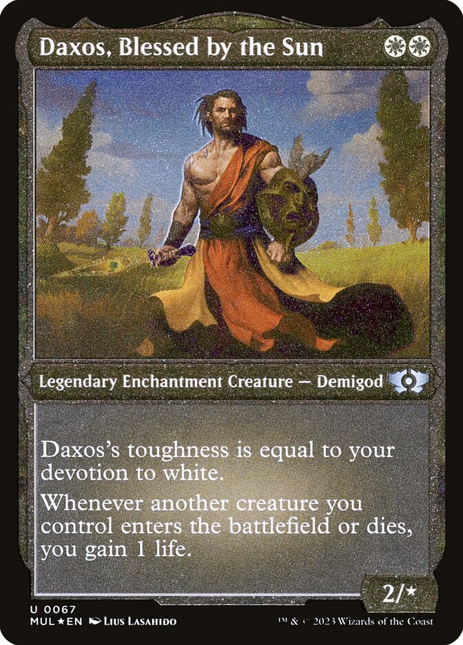 Daxos, Blessed by the Sun (Foil Etched) [Multiverse Legends] | The CG Realm