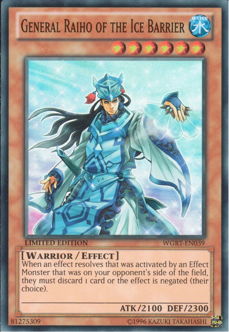 General Raiho of the Ice Barrier [WGRT-EN039] Super Rare | The CG Realm