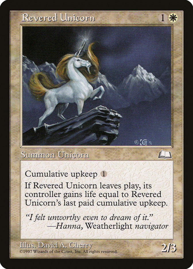 Revered Unicorn [Weatherlight] | The CG Realm