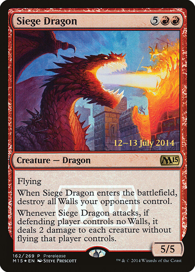 Siege Dragon [Magic 2015 Promos] | The CG Realm