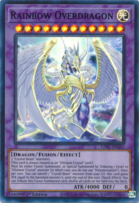 Rainbow Overdragon (Blue) [LDS1-EN101] Ultra Rare | The CG Realm