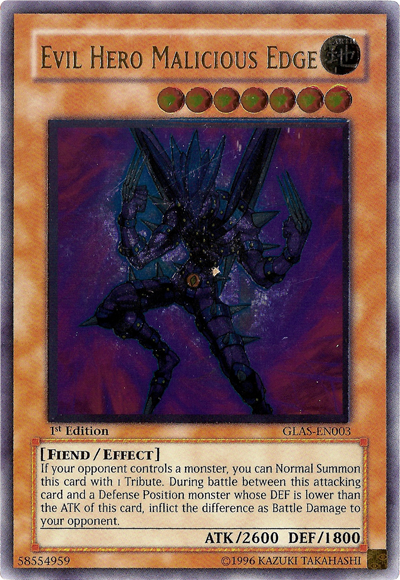 Evil Hero Malicious Edge [GLAS-EN003] Ultimate Rare | The CG Realm
