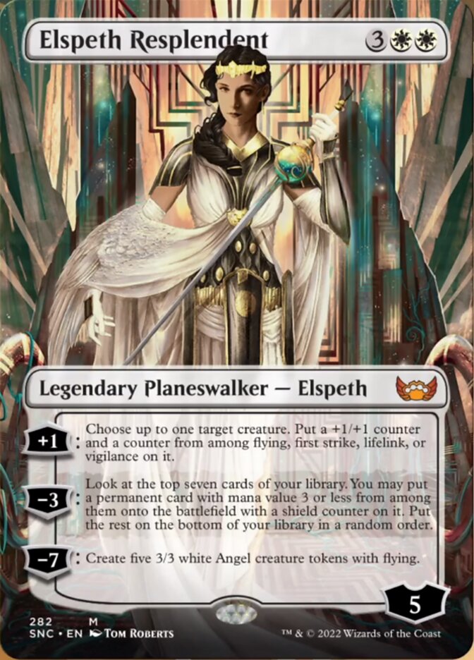 Elspeth Resplendent (Borderless) [Streets of New Capenna] | The CG Realm