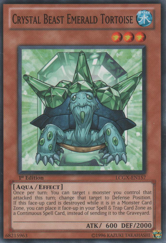 Crystal Beast Emerald Tortoise [LCGX-EN157] Common | The CG Realm