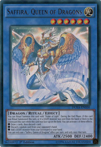 Saffira, Queen of Dragons [DUEA-EN050] Ultra Rare | The CG Realm