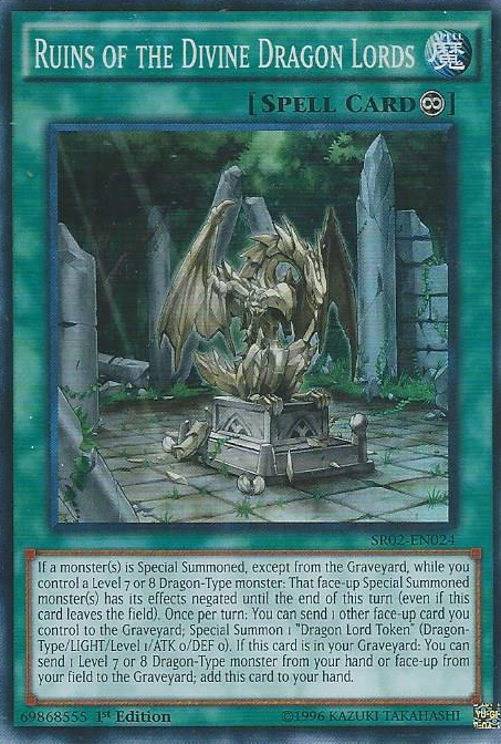 Ruins of the Divine Dragon Lords [SR02-EN024] Super Rare | The CG Realm