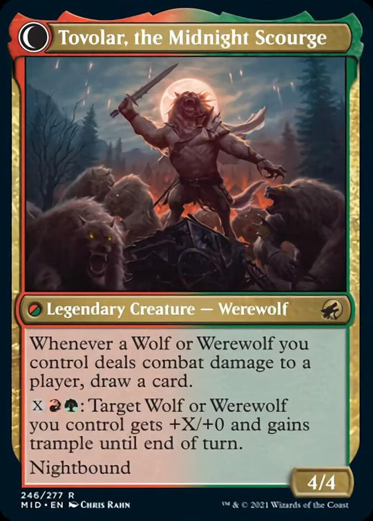 Tovolar, Dire Overlord (MID-246) - Innistrad: Midnight Hunt: (Double Faced Transform)