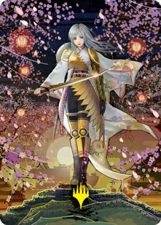 The Wandering Emperor 2 Art Card (Gold-Stamped Signature) [Kamigawa: Neon Dynasty Art Series] | The CG Realm