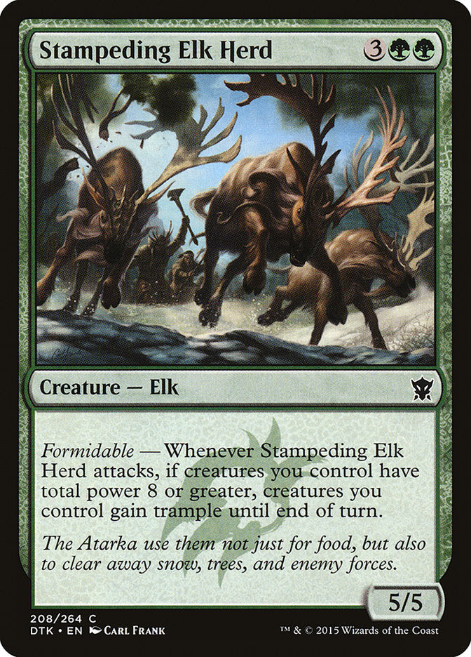 Stampeding Elk Herd [Dragons of Tarkir] | The CG Realm