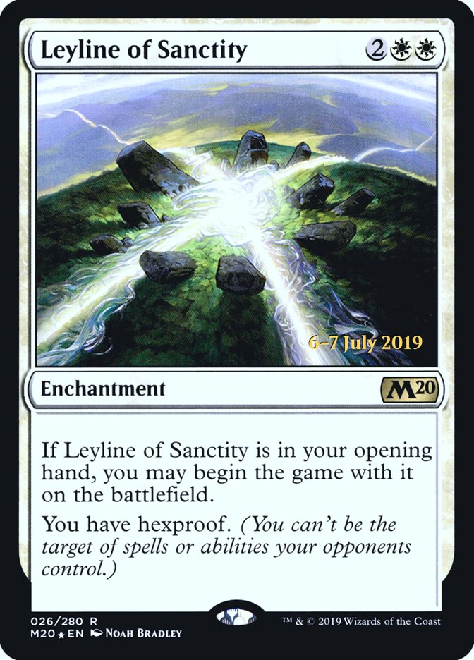 Leyline of Sanctity [Core Set 2020 Prerelease Promos] | The CG Realm