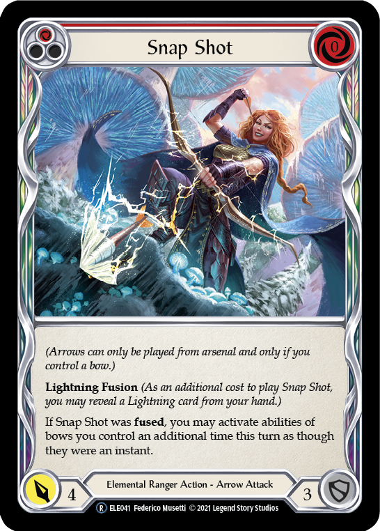 Snap Shot (Red) [U-ELE041] (Tales of Aria Unlimited)  Unlimited Rainbow Foil | The CG Realm