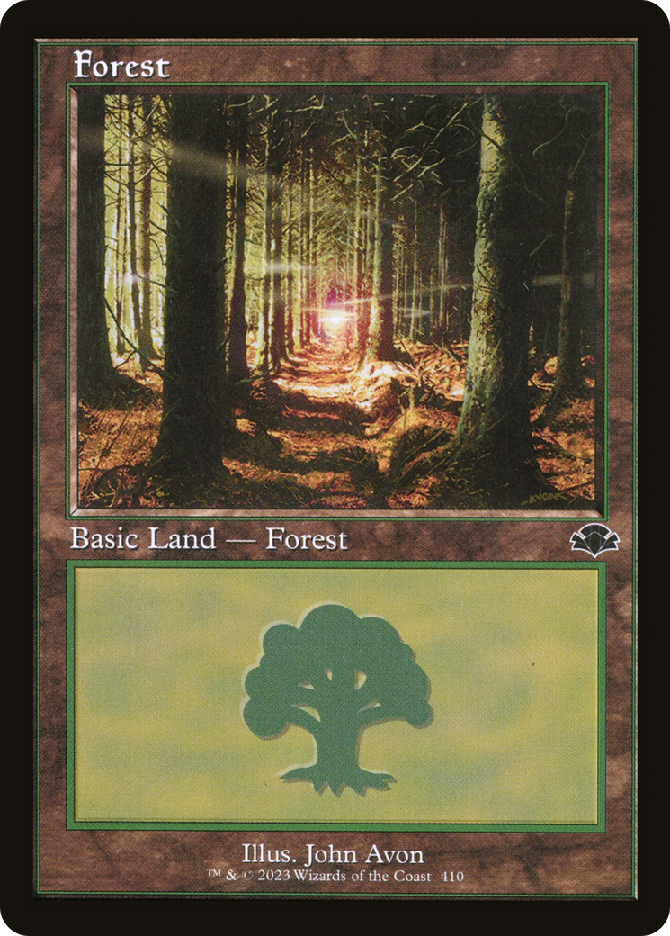 Forest (410) (Retro) [Dominaria Remastered] | The CG Realm