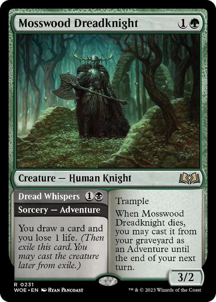 Mosswood Dreadknight // Dread Whispers [Wilds of Eldraine] | The CG Realm